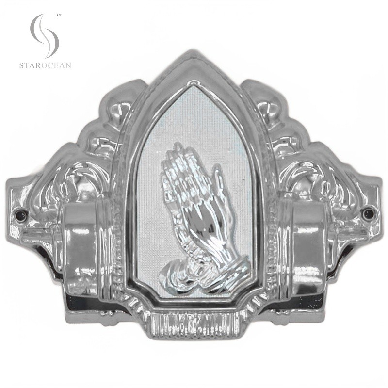 High Quality Plastic Silver Coffin Corner Funeral Decoration Supplies Wholesale 20#S