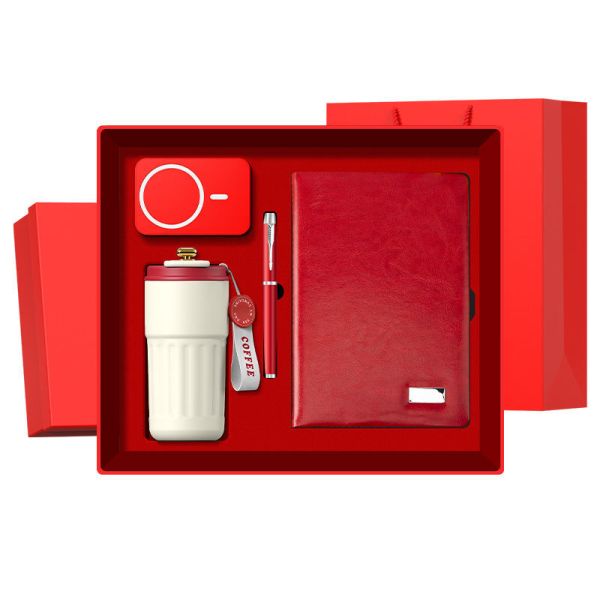 Wholesale Customized A5 Journal Set Luxury Business Gift Items-PU Leather Notebook Pen Corporate Note Book Gift Set