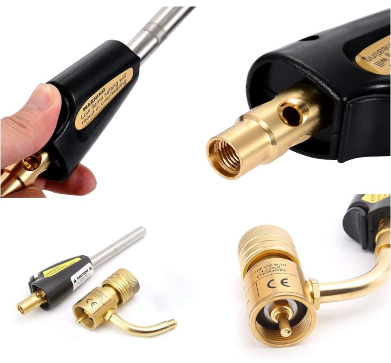 30%T/T 70%T/T Gas Self Ignition Turbo Torch for Brazing Soldering Propane Gas Welding