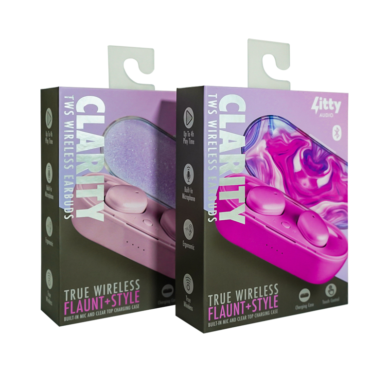 Custom Mobile Phone Earphone Box Package Bluetooth Headset Packaging Box With Blister Insert