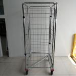 Warehouse Logistics Trolley Folding Rolling / Storage Pallet Container Trolley