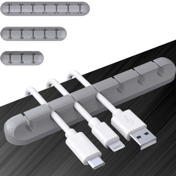 1-7 Slots Cable Wire Clips Customized For Office Home USB Wiring