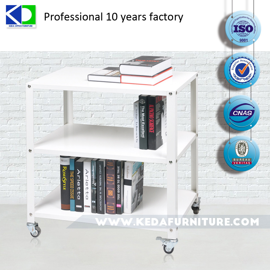 OEM 3 Tiers Metal Utility Rolling Cart Kitchen Storage Trolley Cart