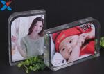 Magnet Clear Acrylic Photo Frame Creative ARC Shape PMMA Pictures Table Frame