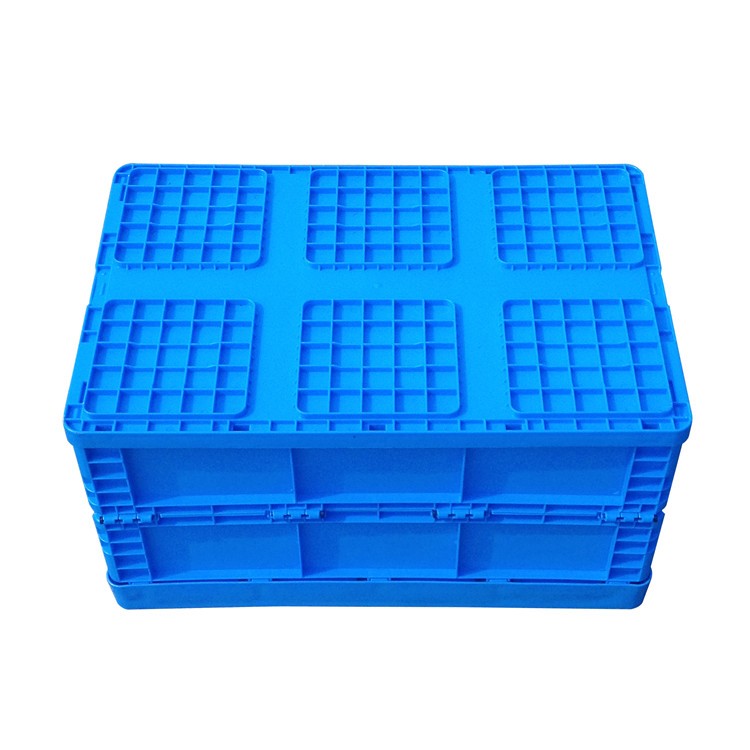 Storage Boxes Lid Attached Folded Plastic for Industry China Factory Storage Boxes & Bins Food Container Eco-friendly Foldable