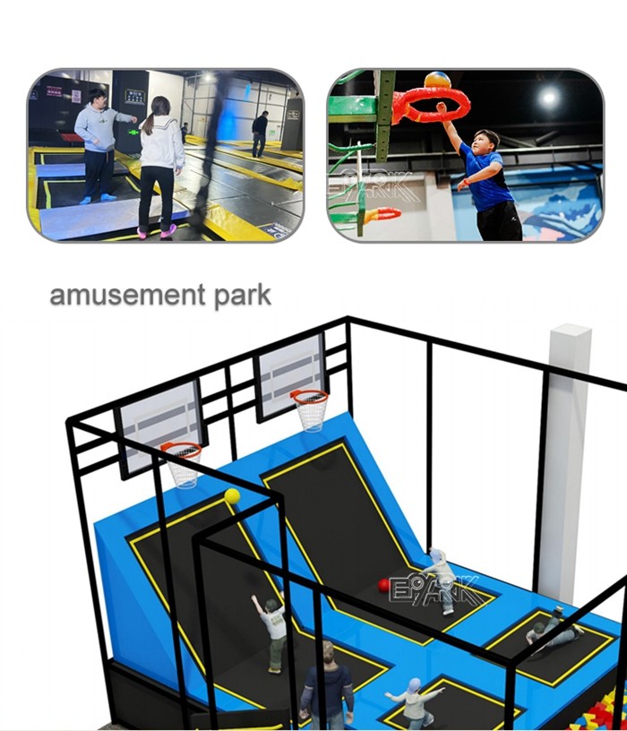 Indoor Trampoline Area Children Indoor Playground Adventure Equipment