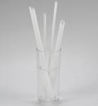 Flexible Boba Rice Disposable Plastic Straw Eco Friendly PLA Transparent