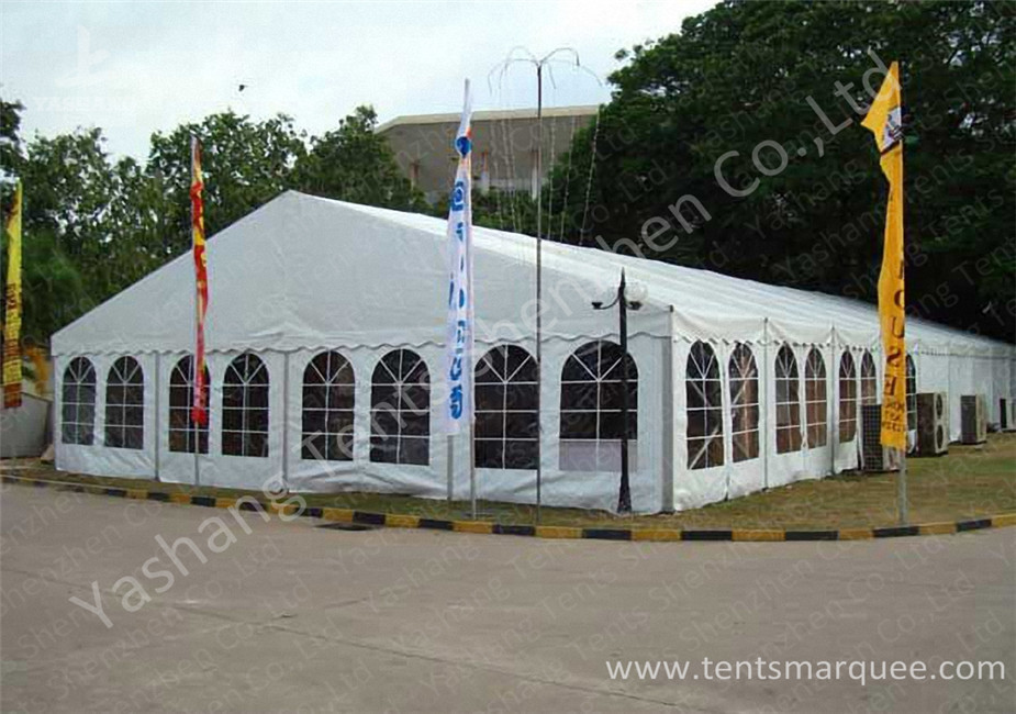 Hard Extruded Aluminum tents for parties , 850 gsm Soft PVC Fabric Cover