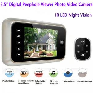Quality 3.5 inch Screen Digital Door Peephole Viewer Camera 120 Degree Wide Angle Video Doorbell Phone Door Eye IR Night Vision for sale