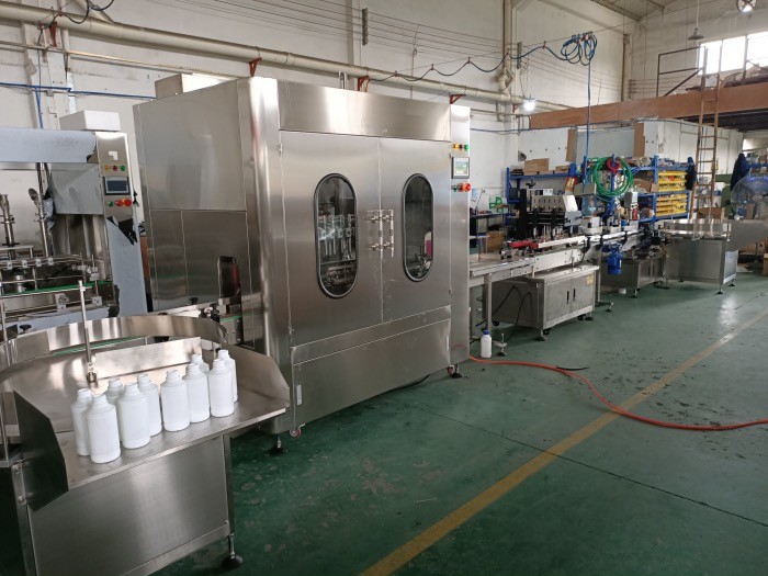 Bottle Filling Capping Labeling Packaging Machine Line for Hand Sanitizer, Laundry detergent，Shower Gel，Massage oil