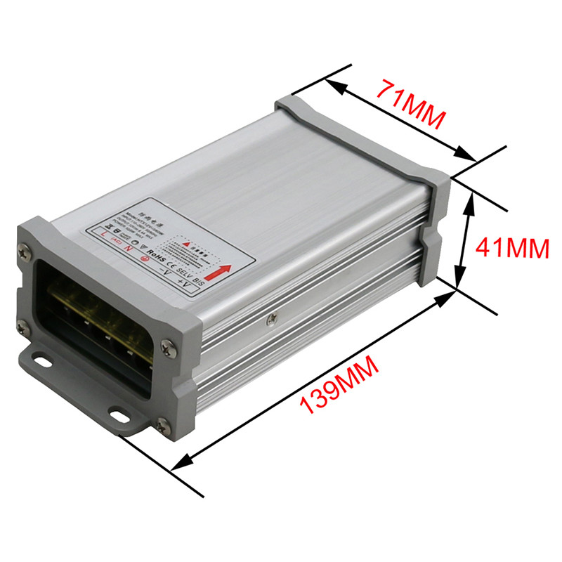12v 60w rainproof power supply LED transformer Adapter for LED Light