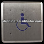 Metal Anti theft 4.75" square push to open or push to exit switch for door,Automatic Handicap Button Door Opener