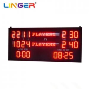 China 630nm Red Light Emitting Diode Led Tennis Scoreboard With Name Letters on sale