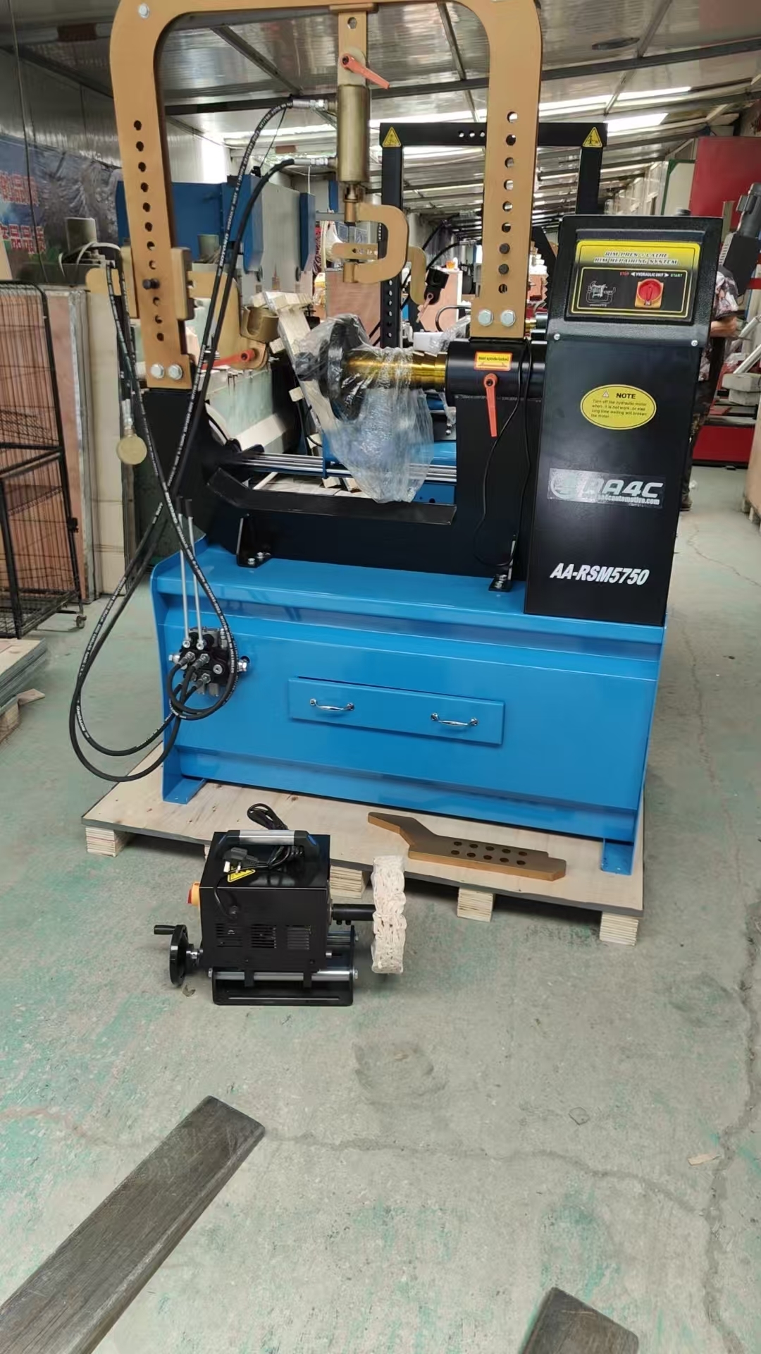 Automatic Rim Straightening Machine With 3 Jacks Rim Processing Machine AA-RSM5750