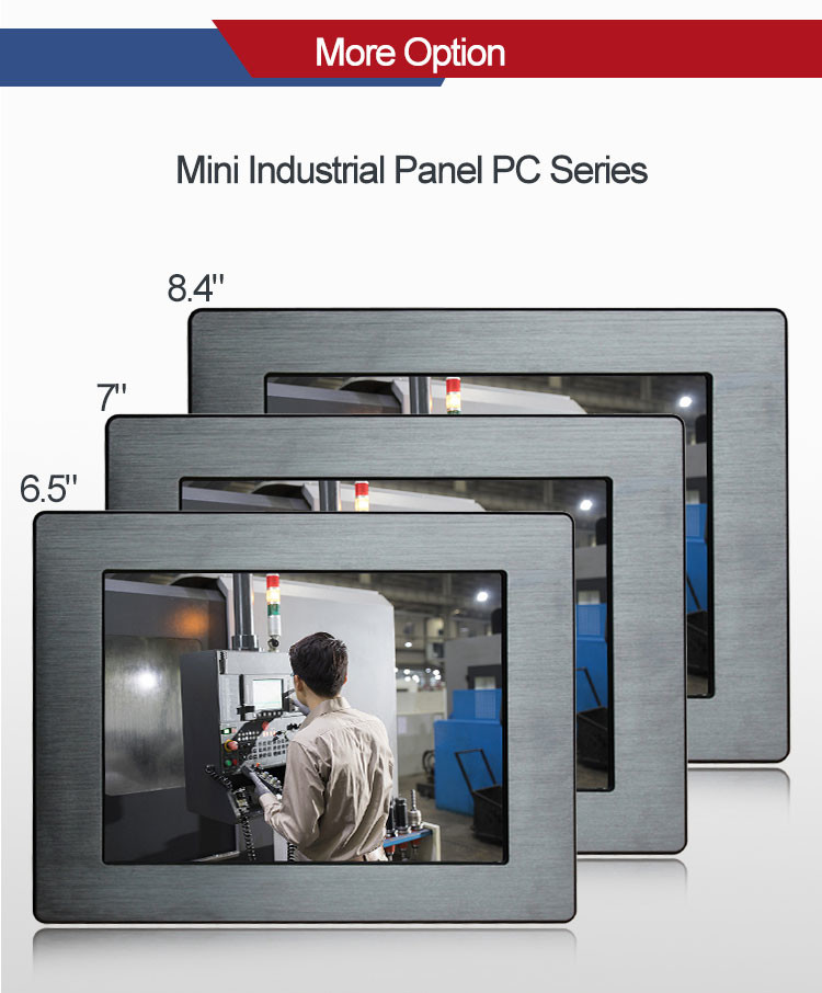 450nits Rugged Embedded Computer Hmi Touch Panel VESA GPIO Windows