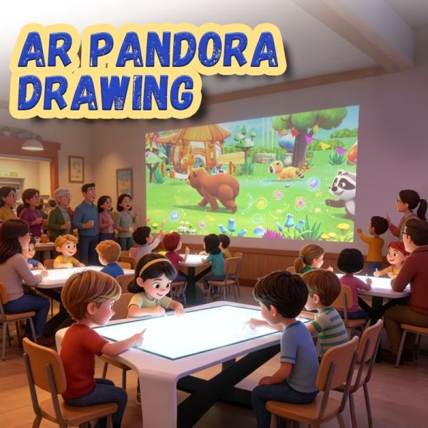 Car Dealership Kids Zone with Interactive Coloring Wall for Service Wait Time