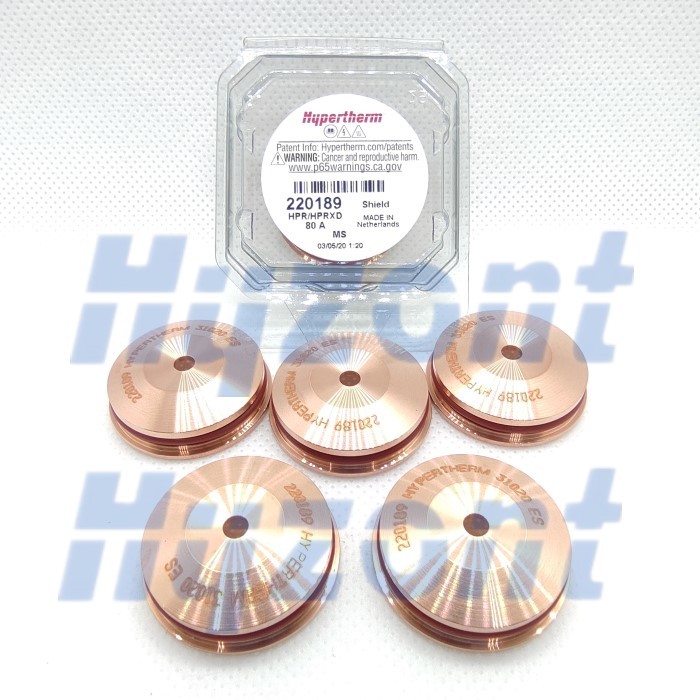 Mild Steel 80 Amp Hypertherm 220189 Plasma Torch Consumables