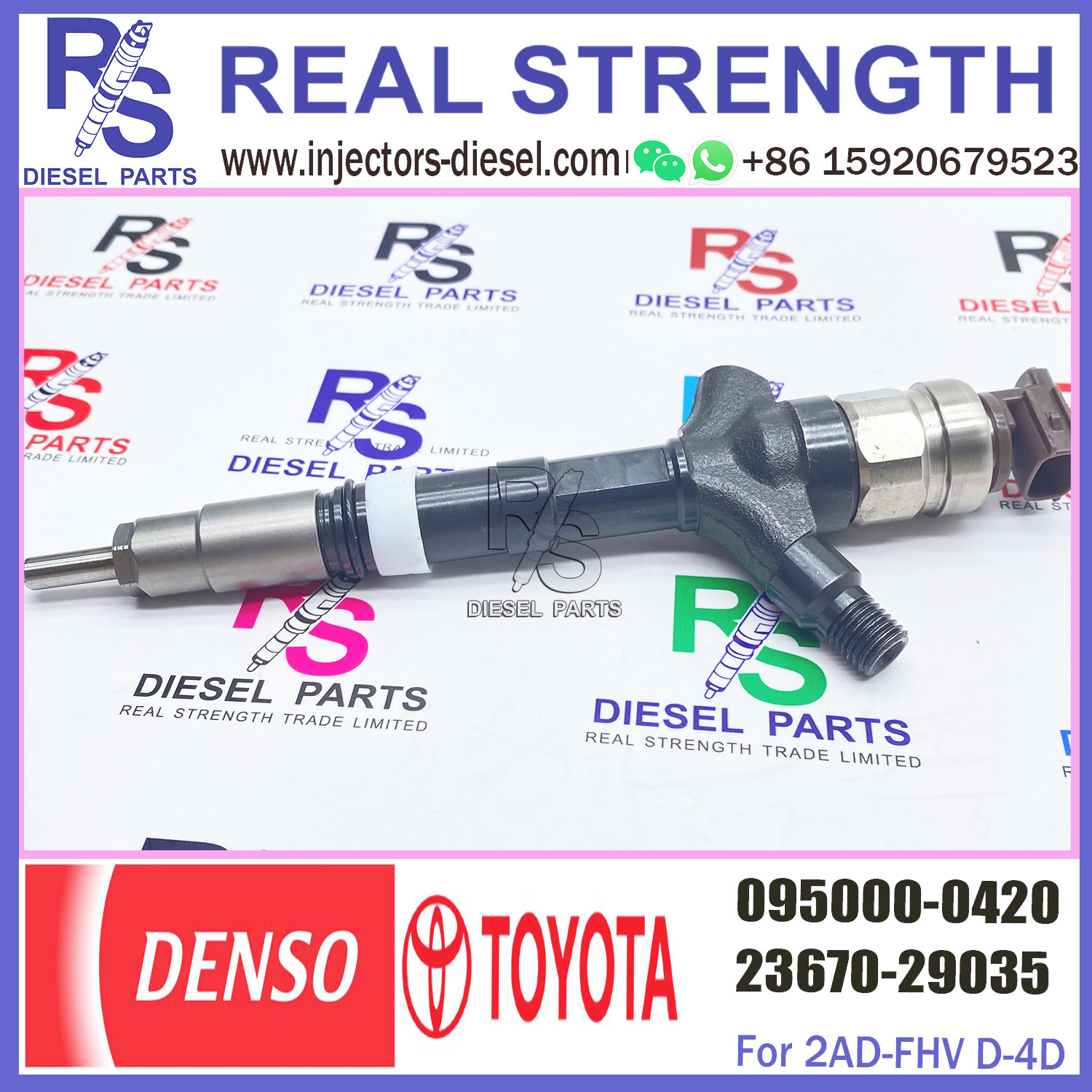 Common Rail Injector 095000-0570 095000-0571 095000-0420 For TOYOTA Avensis 23670-27030 23670-29035