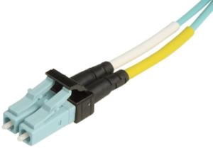 Quality MSFP Mini LC Duplex Fiber Optical Patch Cord Multimode 10G OM3 High Density for sale