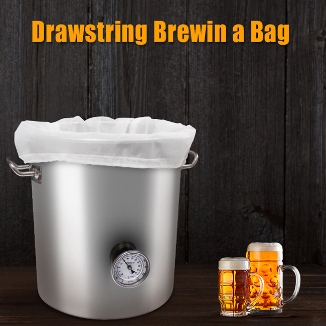 120 250 400 Micron drawstring filter bags For Fruit Cider / Apple Grape Wine