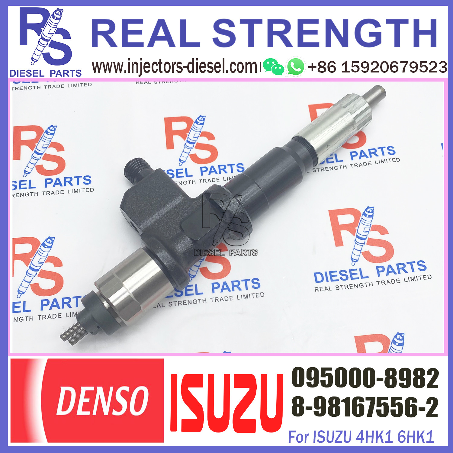 injector 095000-8980 095000-8981 095000-8982 8-98167556-2 for ISUZU 6WG1 Engine