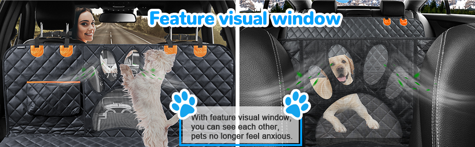 Pet Travel Waterproof Hammock Cars Mat Belt Protector Dog Car Back Seat Cover Large Pets