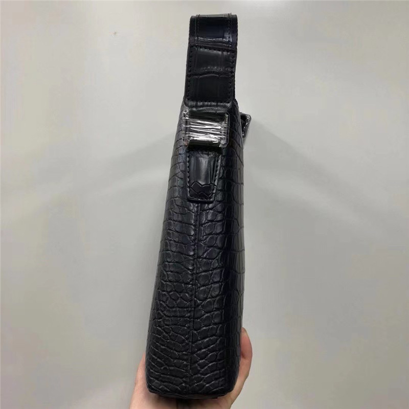 Matt Finish Genuine Alligator Skin Men Small Messenger Bag Authentic Crocodile Leather Flap Purse Male Shoulder Bag