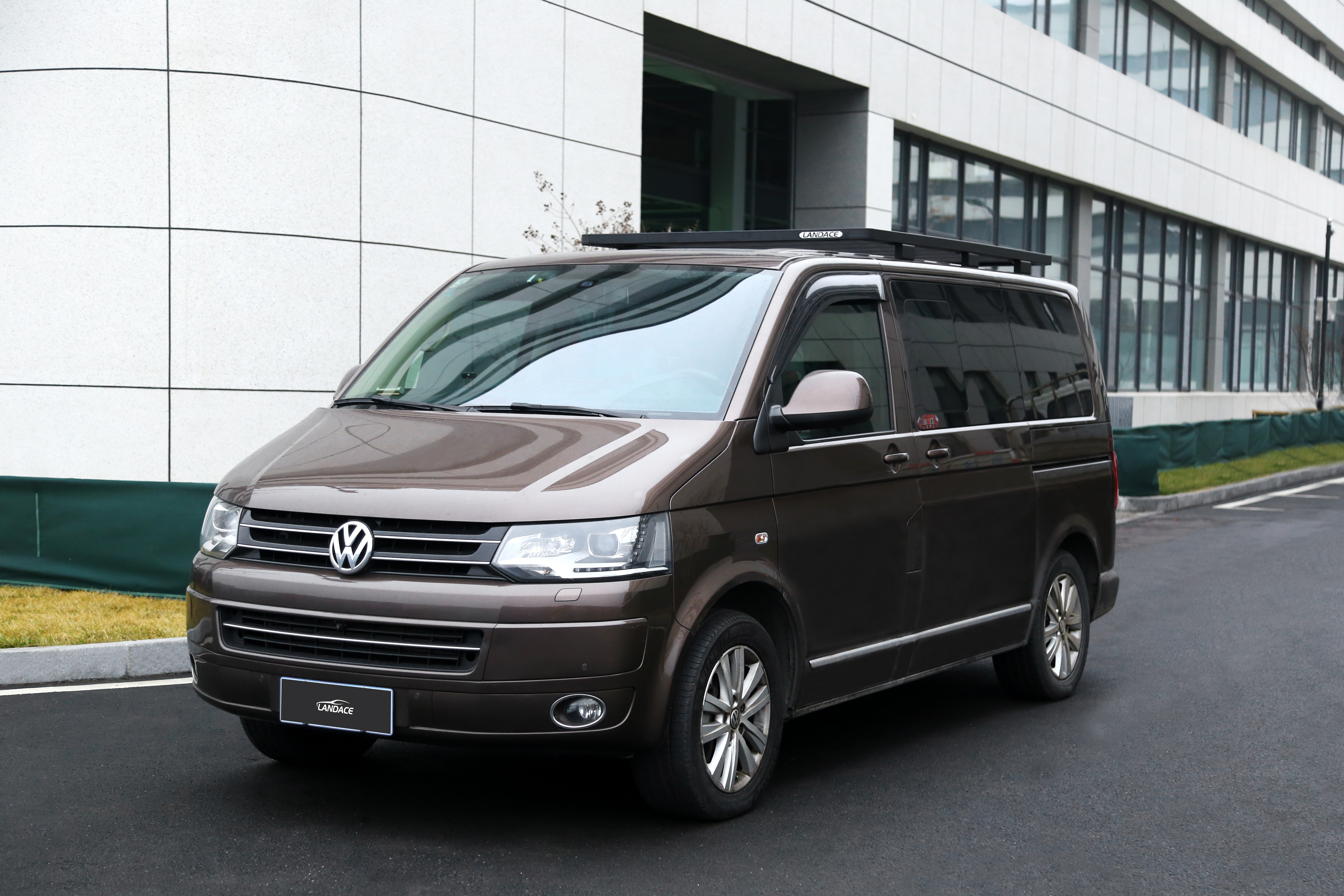 BLACK Aluminium Car Roof Racks for Volkswagen Multivan 4x4 Vehicle Exterior Accessories
