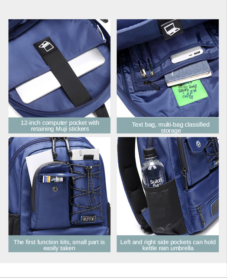 Wear Resistant Waterproof Travel Fashion Backpack 0.58kg Nylon Duffle Bag