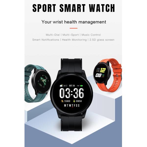 IP67 Bluetooth IOT Devices Screen Touch Smartwatch PPG Music Control For Women