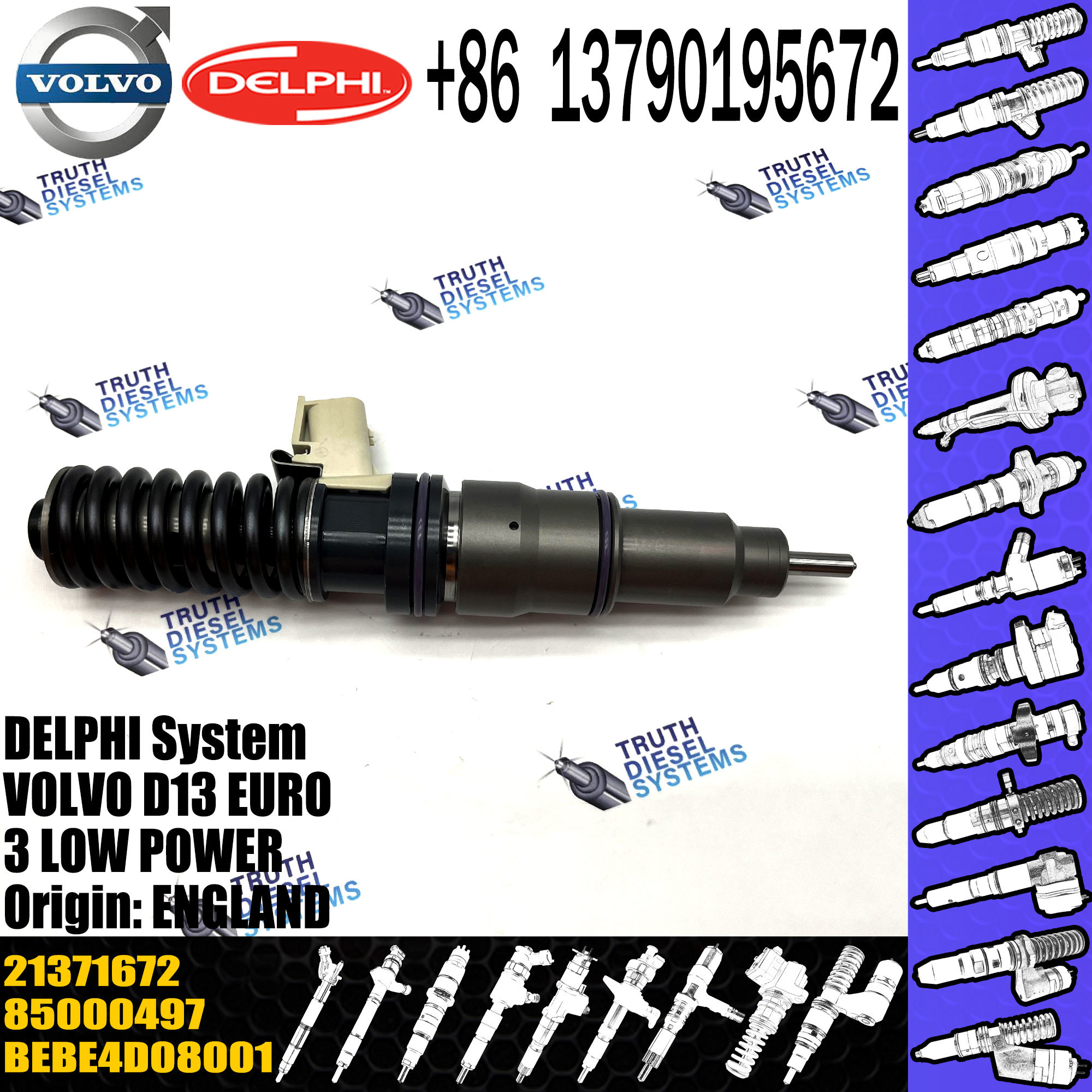 21371672 21371673 FOR VOL EXCAVATOR EC380EC480 D13 ENGINE