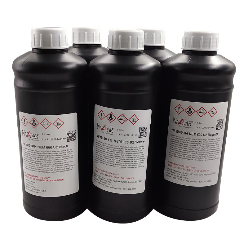 1000 ml original Nazdar uv curing ink for Ricoh Seiko Konica Starlight Toshiba for phonecase acrylic