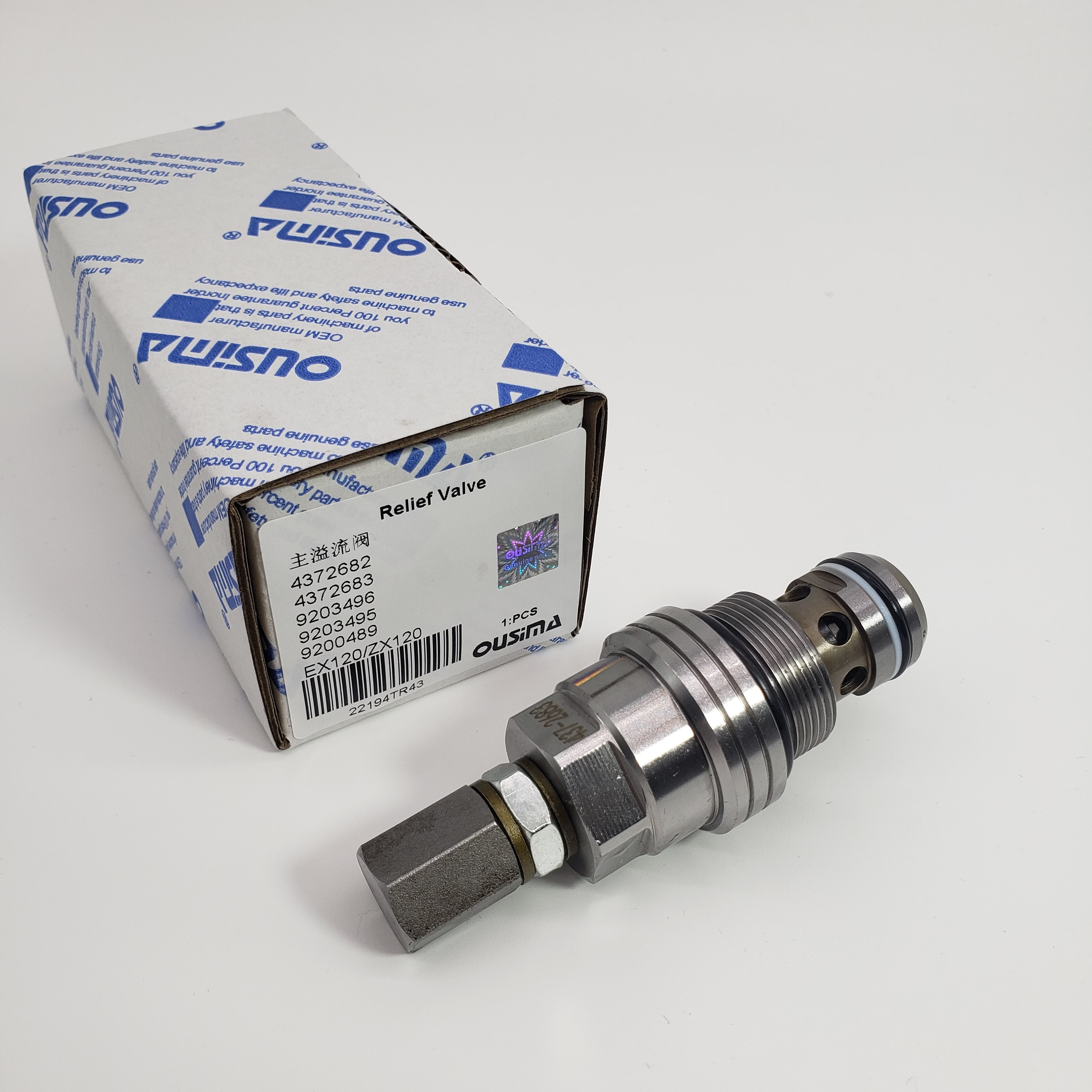 4372682 4372683 9203496 9203495 9200489 Relief Valve For HITACHI ZAX120 EX120 EX135