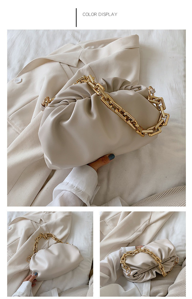 Custom Solid Color Chain Ladies Purse and Handbags Leather Shoulder Crossbody Bags