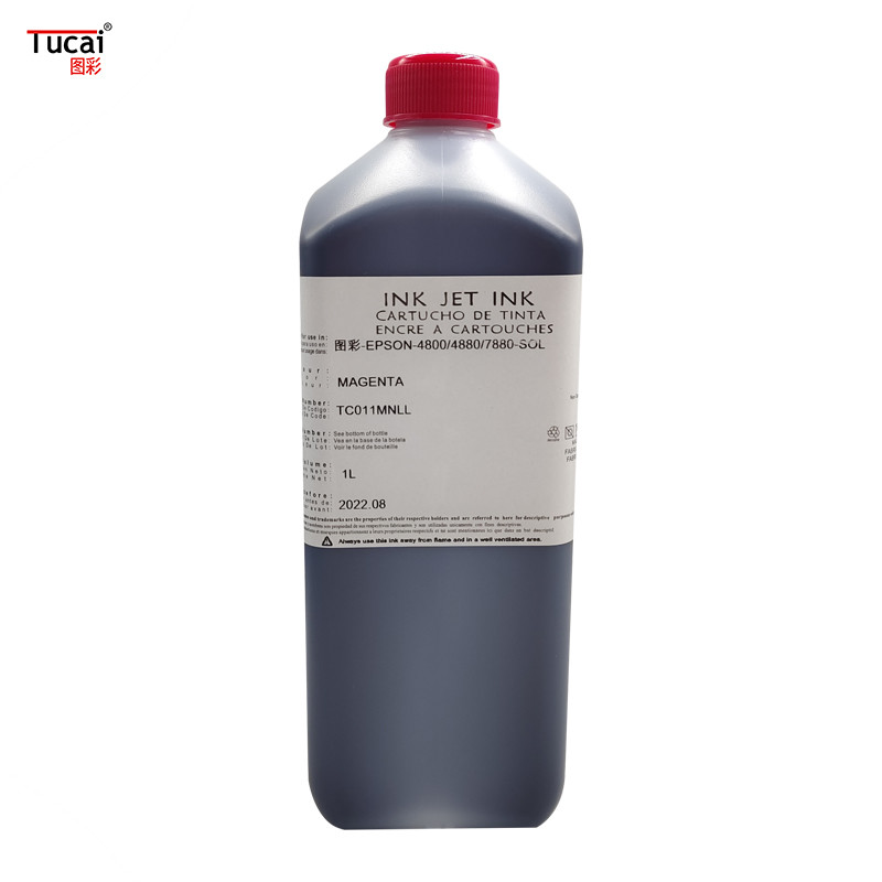 Printing is smooth and colorful. Tablet machine eco-solvent ink for Epson R4880/7880/9880/7800/1390 for metal acrylic g