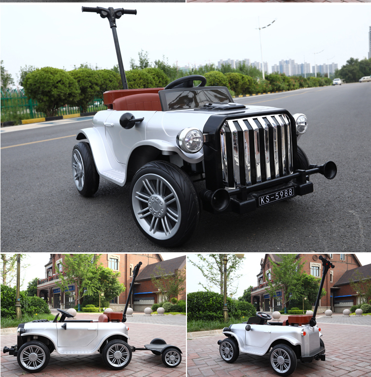 12v Classic Electric 2 Seater Battery-Powered Ride On Car for Children Gender-Neutral