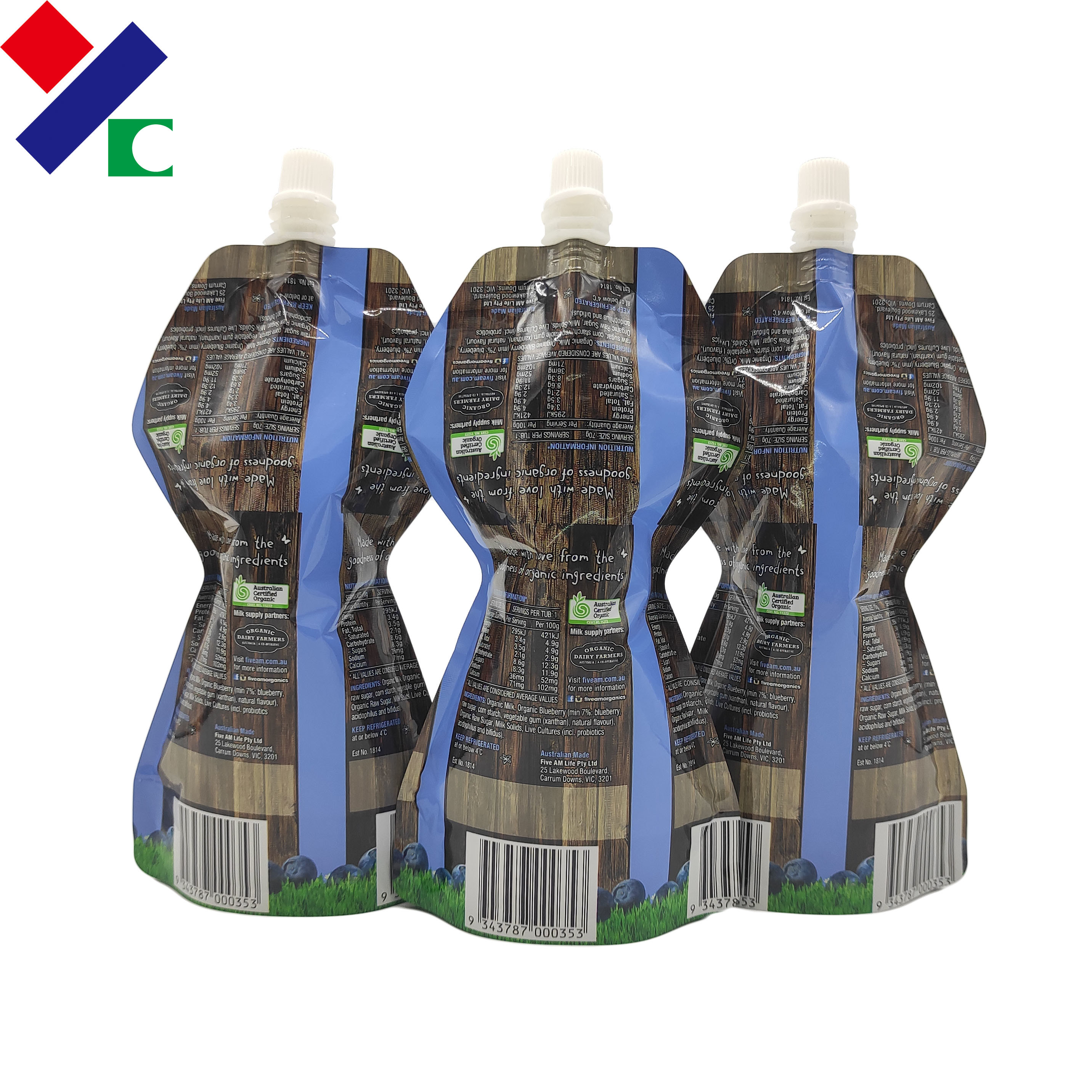 BPA Free Plastic Spout Pouch Packaging Food Grade Tomato Ketchup With Spout On Top