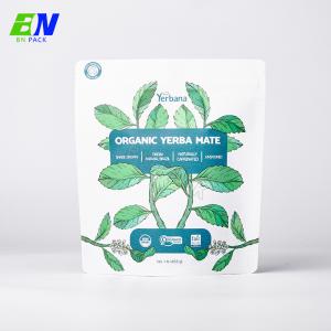 China Customized Biodegradable Kraft Stand Up Pouch  PLA Material Food Pouch With Zipper on sale