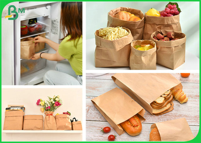 100gsm 120gsm Jumbol Roll Unbleached Kraft Paper With 30" 48" x 100ft 