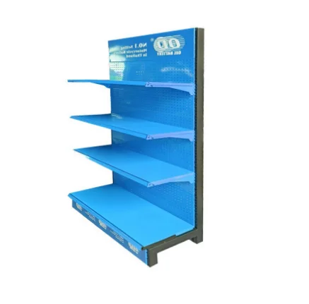 Supermarket rack custom logo gondola rack