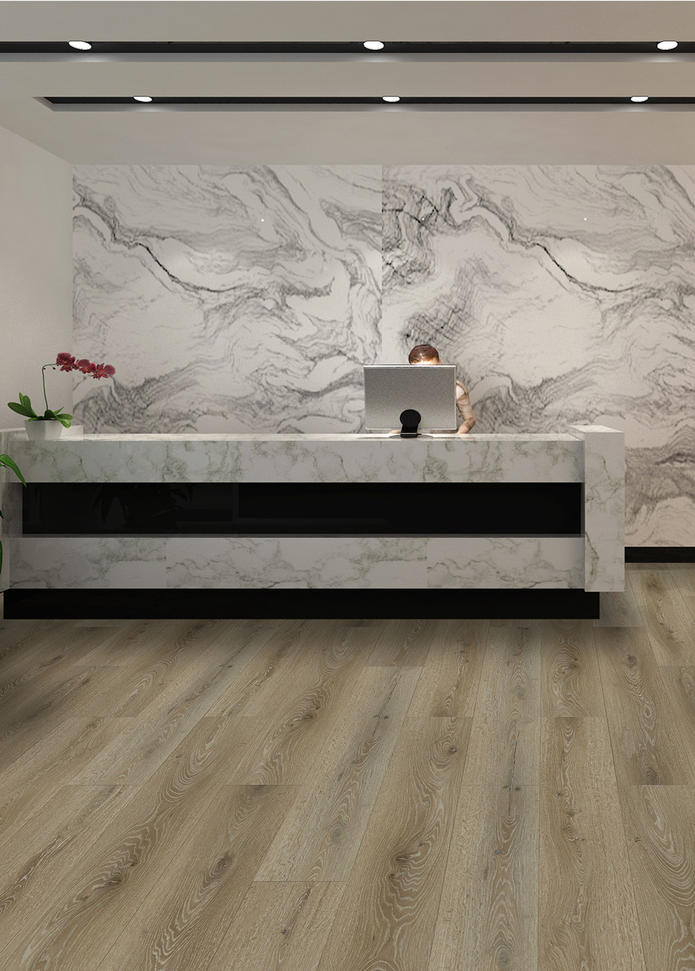 Oak PVC Vinyl Laminate SPC Flooring Plank 183 x 1220mm GL-W7238-2