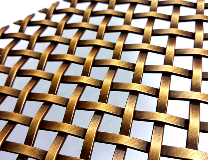 Weave Type Stainless Steel Architectural Metal Screen As Railing Infill Panels