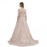 Fashion Dark Pink Long Wedding Dresses / Sleeveless Arabic Evening Dresses