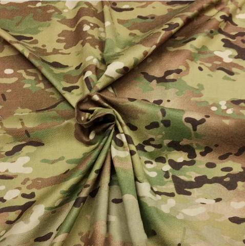 Woven Twill Camo Material Fabric Waterproof Multicam Nylon Cloth