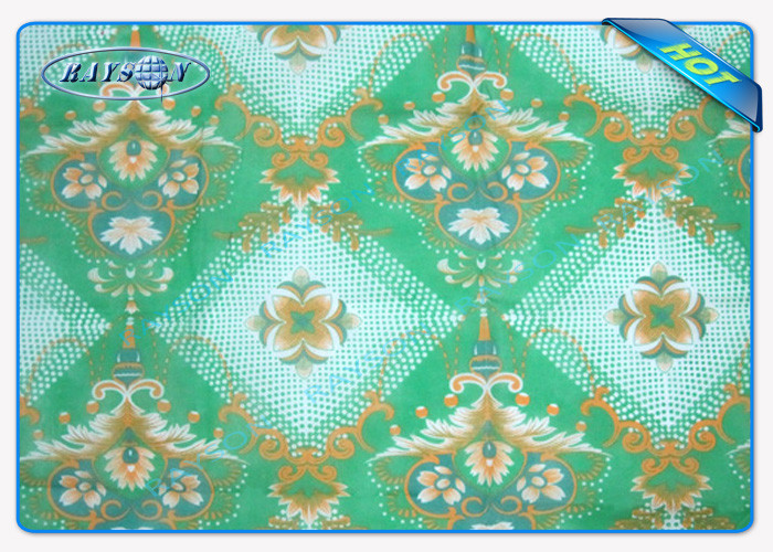 Fashion Embossed Pattern 3 Colors Printed White PP Spunbond Fabric Roll