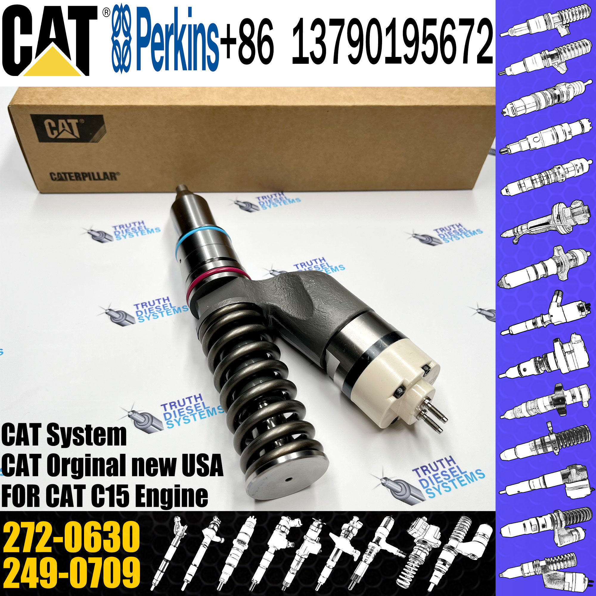 Fuel Injector 249-0709 235-1400 235-1401 254-4183 2544183 272-0630 280-0574 289-0753