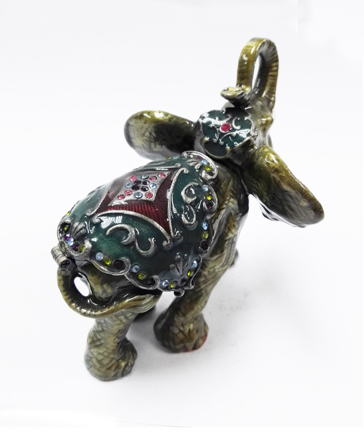 elephant trinket box alloy jewelry box home decoration jewelry box