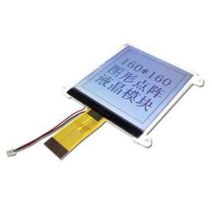 Quality RYG160160 160x160 Dot Matrix LCD Module FSTN Positive Display 3.3V Logic White LED Backlight FPC Connection for sale