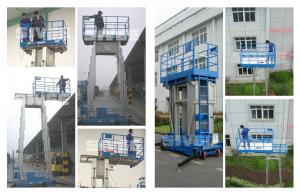 China Four Mast Two Men Work Aluminum Work Platform 8m Height 480kg Load Capacity on sale