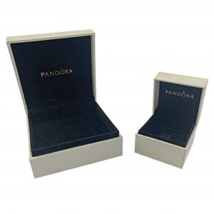 China 200gsm Greyboard Jewelry Packaging Box Bookstyle Flip Top Design on sale